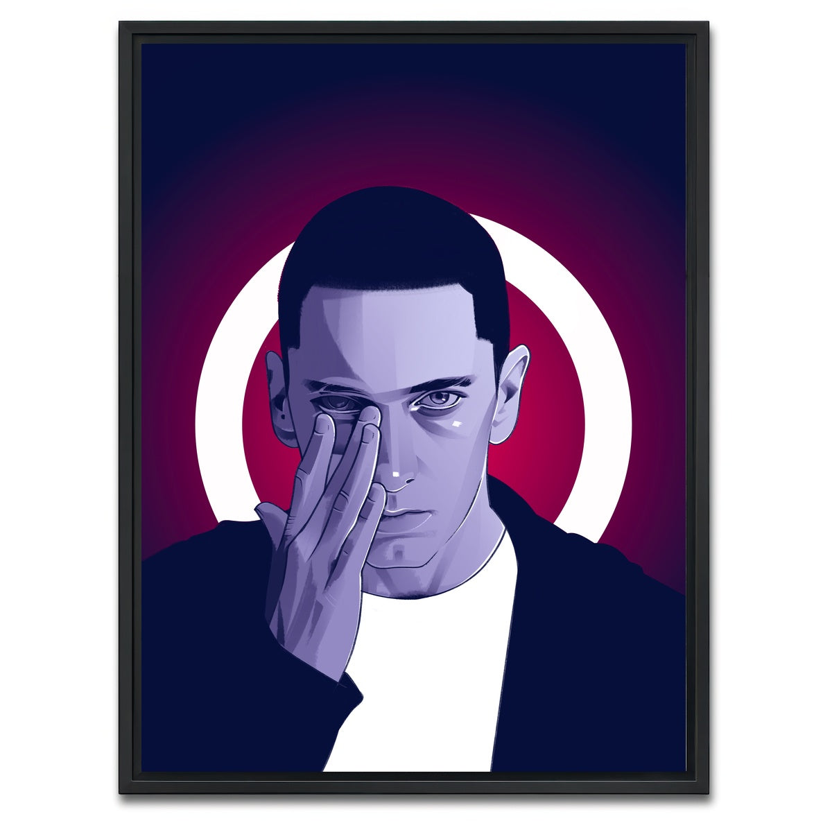 AUTO-MOCKUP WHITE | Marshall Mathers | 1 Piece | Black Framed Canvas | group=3x4