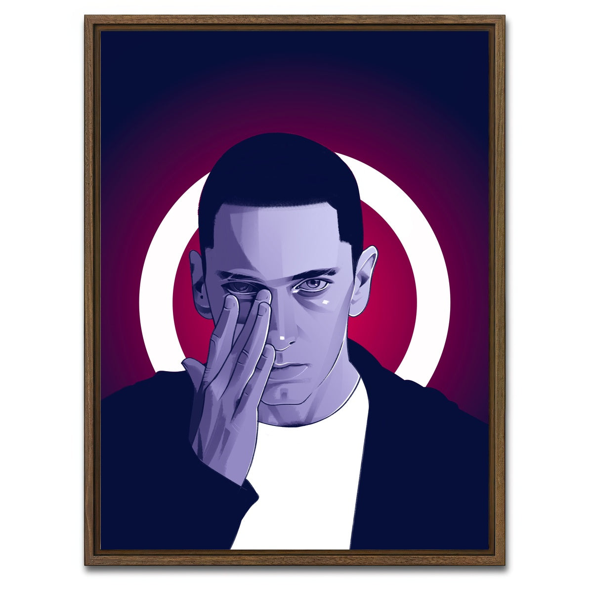 AUTO-MOCKUP WHITE | Marshall Mathers | 1 Piece | Walnut Framed Canvas | group=3x4