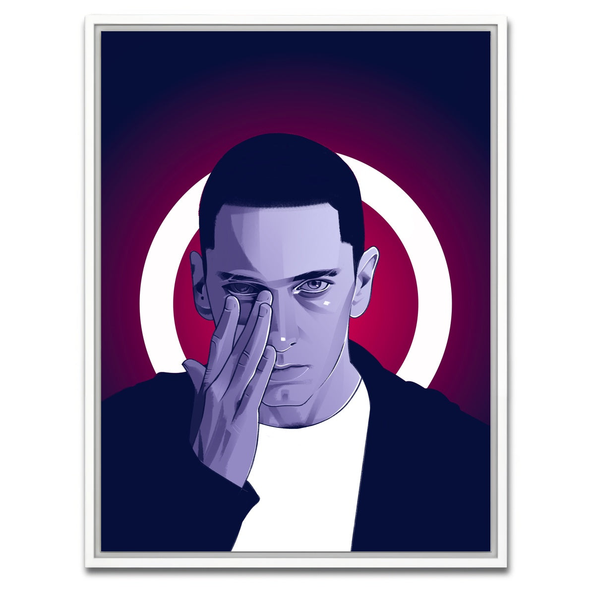 AUTO-MOCKUP WHITE | Marshall Mathers | 1 Piece | White Framed Canvas | group=3x4