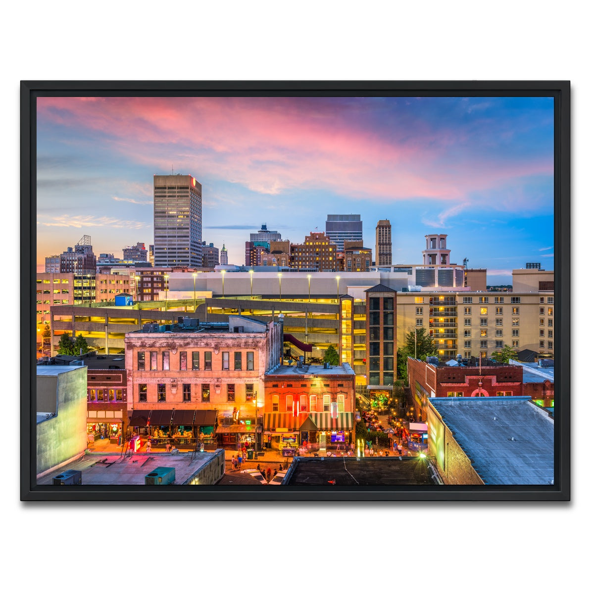 AUTO-MOCKUP WHITE | Memphis | 1 Piece | Black Framed Canvas | group=4x3