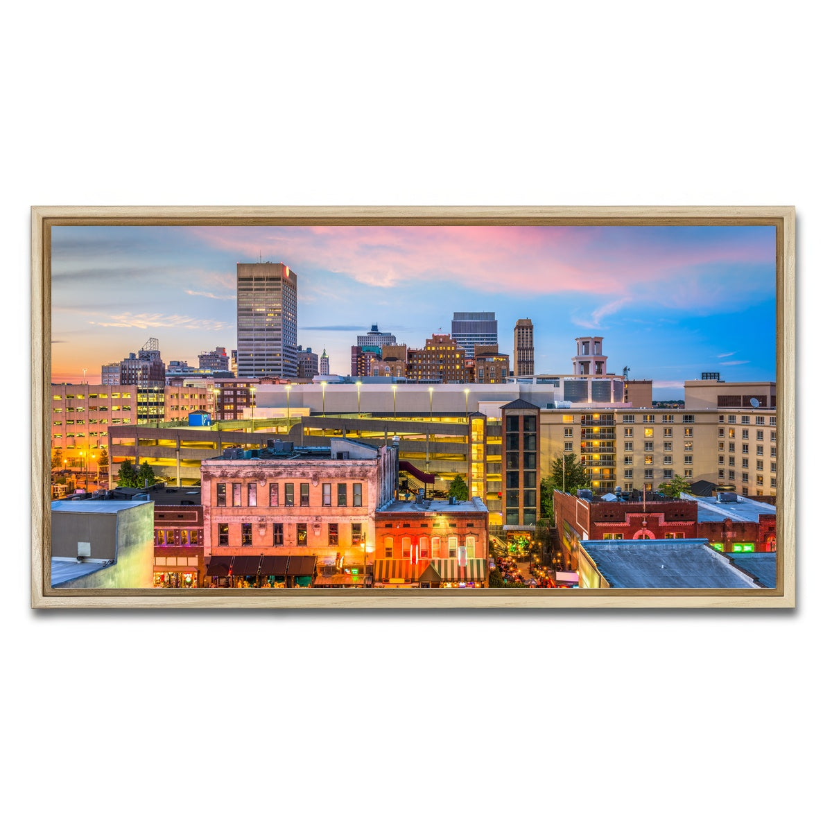 AUTO-MOCKUP WHITE | Memphis | 1 Piece | Natural Framed Canvas | group=2x1