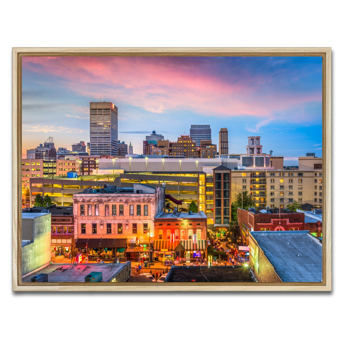 AUTO-MOCKUP WHITE | Memphis | 1 Piece | Natural Framed Canvas | group=4x3