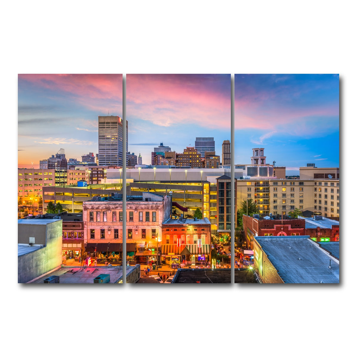 AUTO-MOCKUP WHITE | Memphis | 3 Piece | Gallery Wrap Canvas | group=12x24