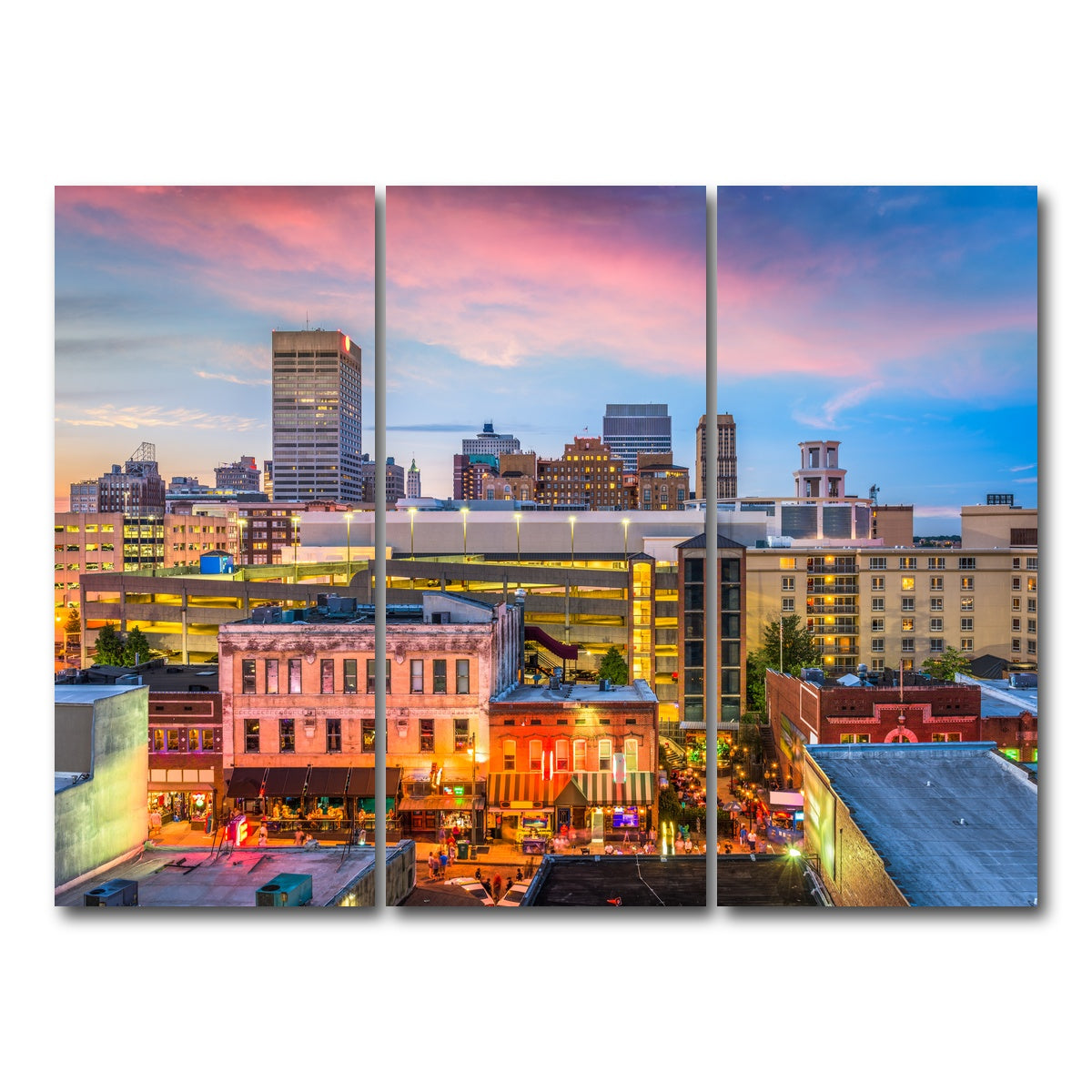 AUTO-MOCKUP WHITE | Memphis | 3 Piece | Gallery Wrap Canvas | group=8x18
