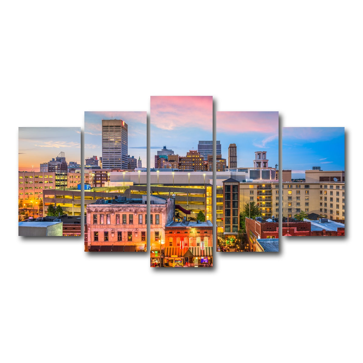 AUTO-MOCKUP WHITE | Memphis | 5 Piece | Gallery Wrap Canvas | group=5_normal