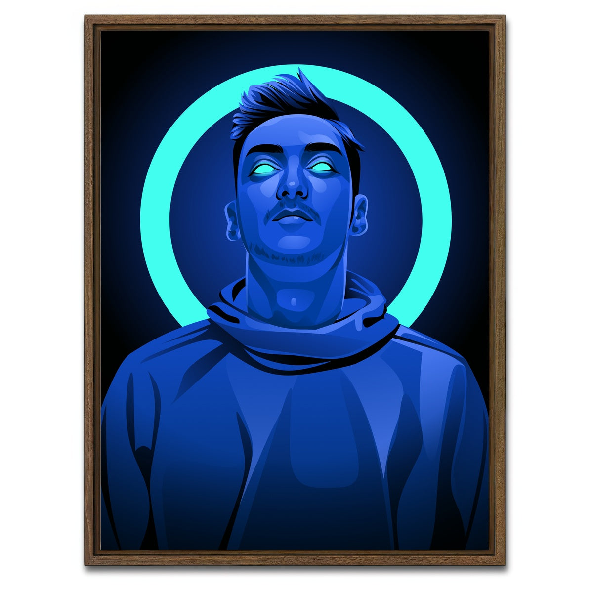 AUTO-MOCKUP WHITE | Mesut Ozil | 1 Piece | Walnut Framed Canvas | group=3x4