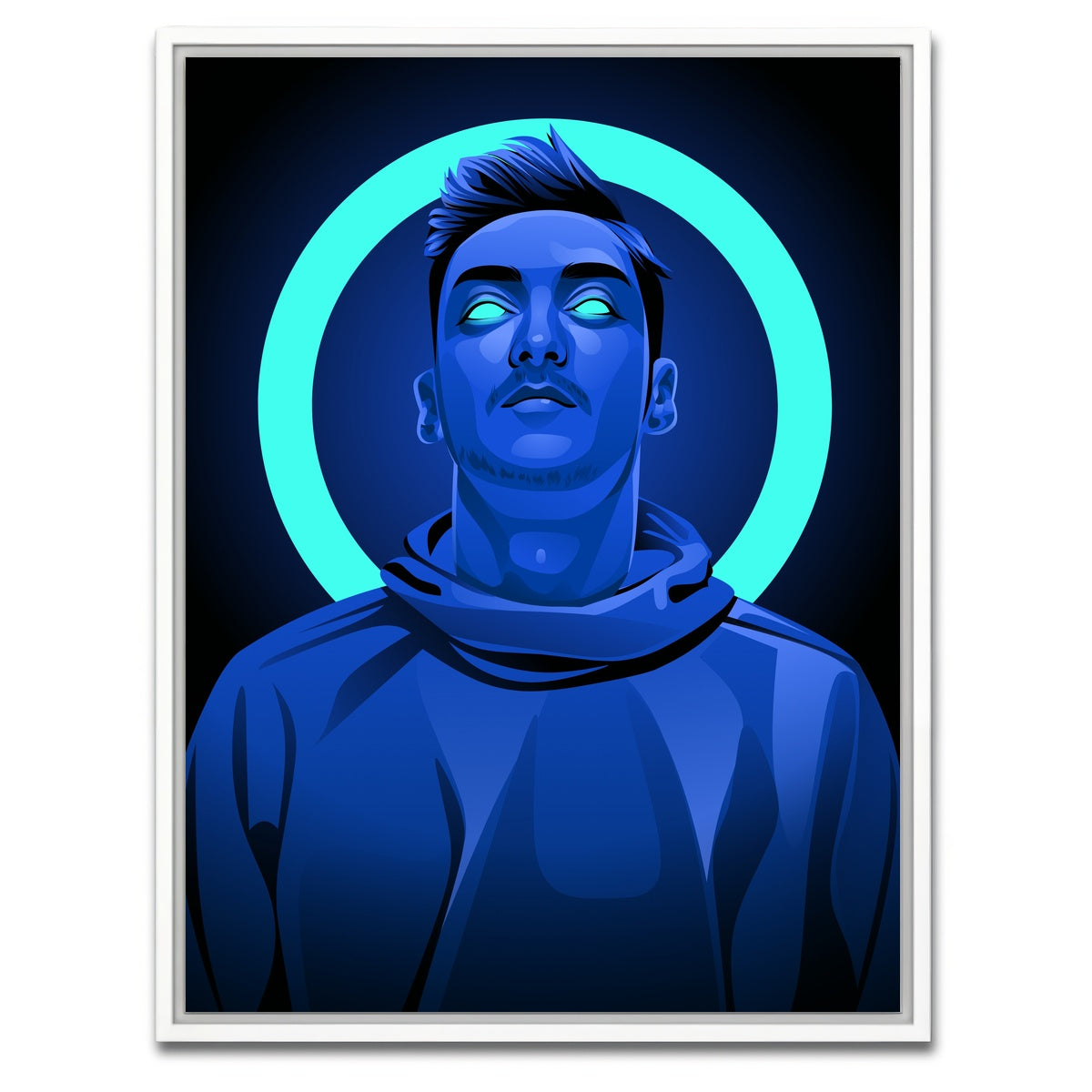 AUTO-MOCKUP WHITE | Mesut Ozil | 1 Piece | White Framed Canvas | group=3x4