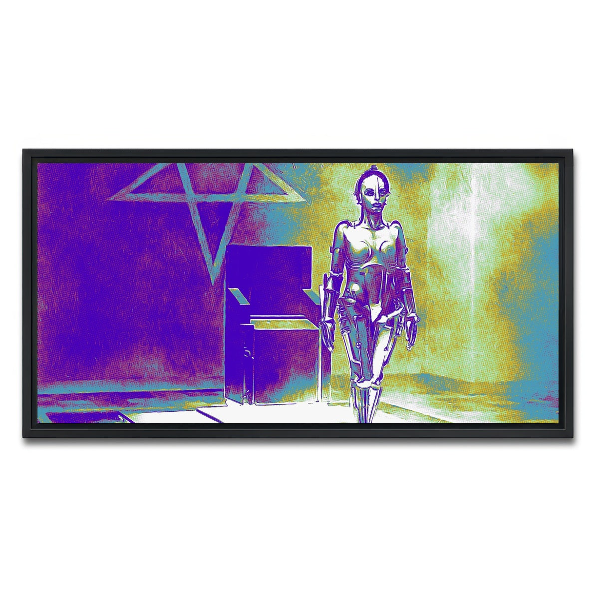 AUTO-MOCKUP WHITE | Metropolis Pop | 1 Piece | Black Framed Canvas | group=2x1