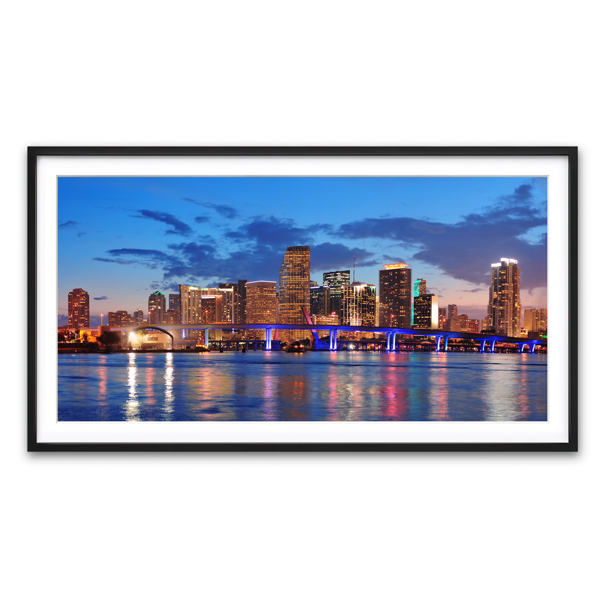 Framed Print 2x1 Black
