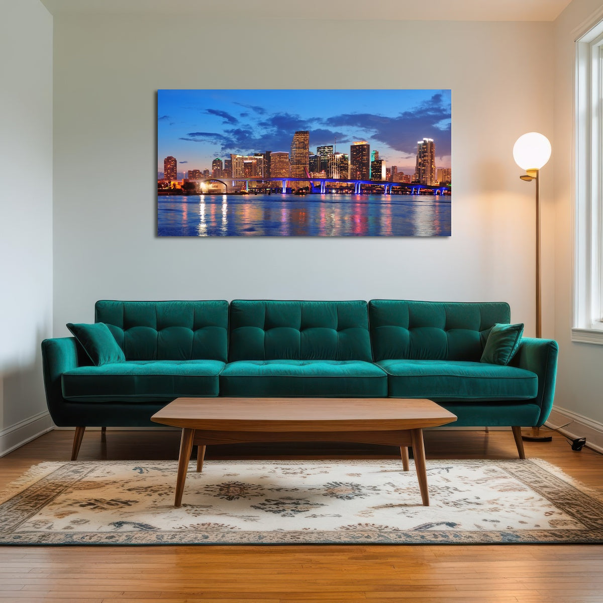 AUTO-MOCKUP ROOM | Miami Night Skyline