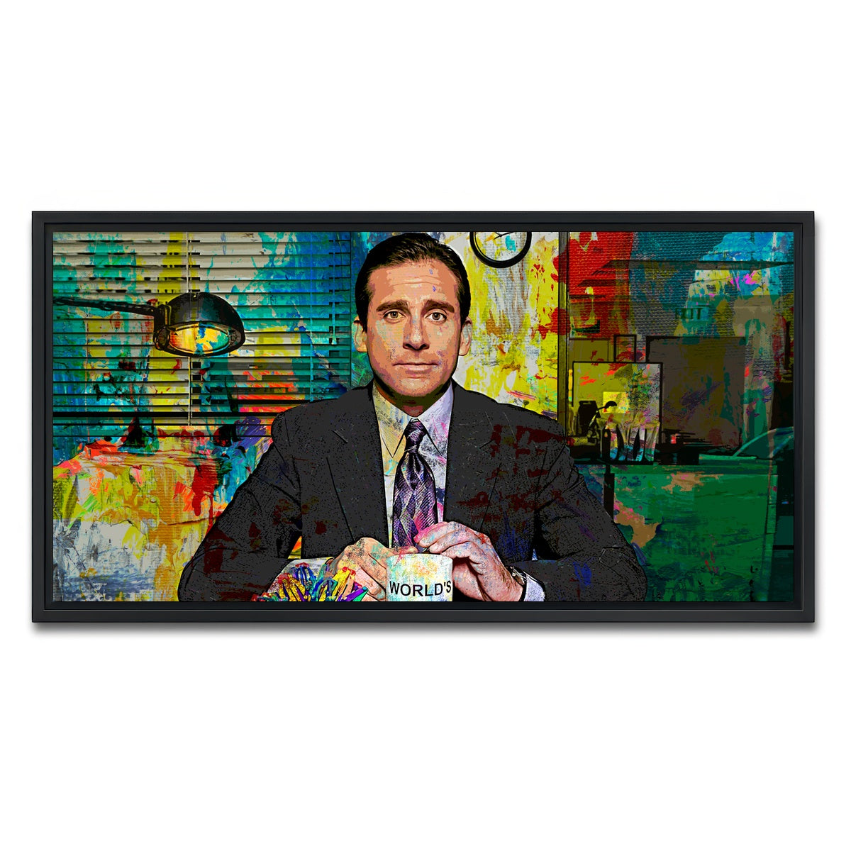 AUTO-MOCKUP WHITE | Michael Scott | 1 Piece | Black Framed Canvas | group=2x1