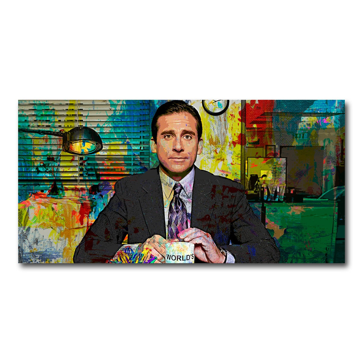 AUTO-MOCKUP WHITE | Michael Scott | 1 Piece | Gallery Wrap Canvas | group=2x1