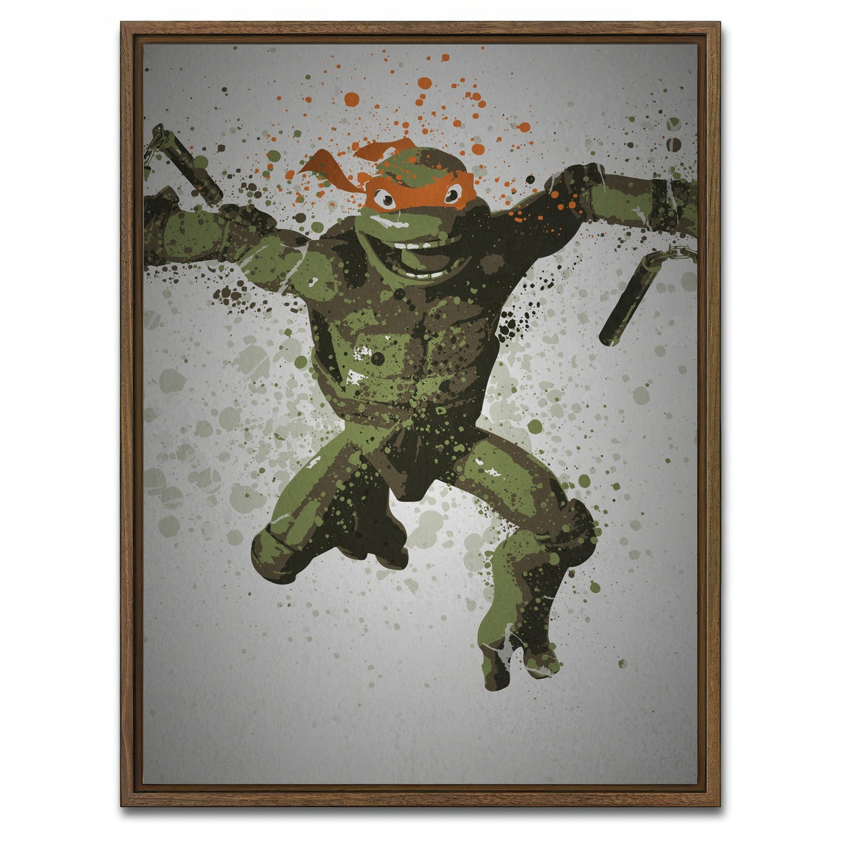 AUTO-MOCKUP WHITE | Michelangelo | 1 Piece | Walnut Framed Canvas | group=3x4