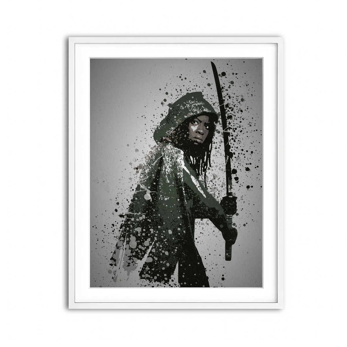 Framed Print 3x4 White