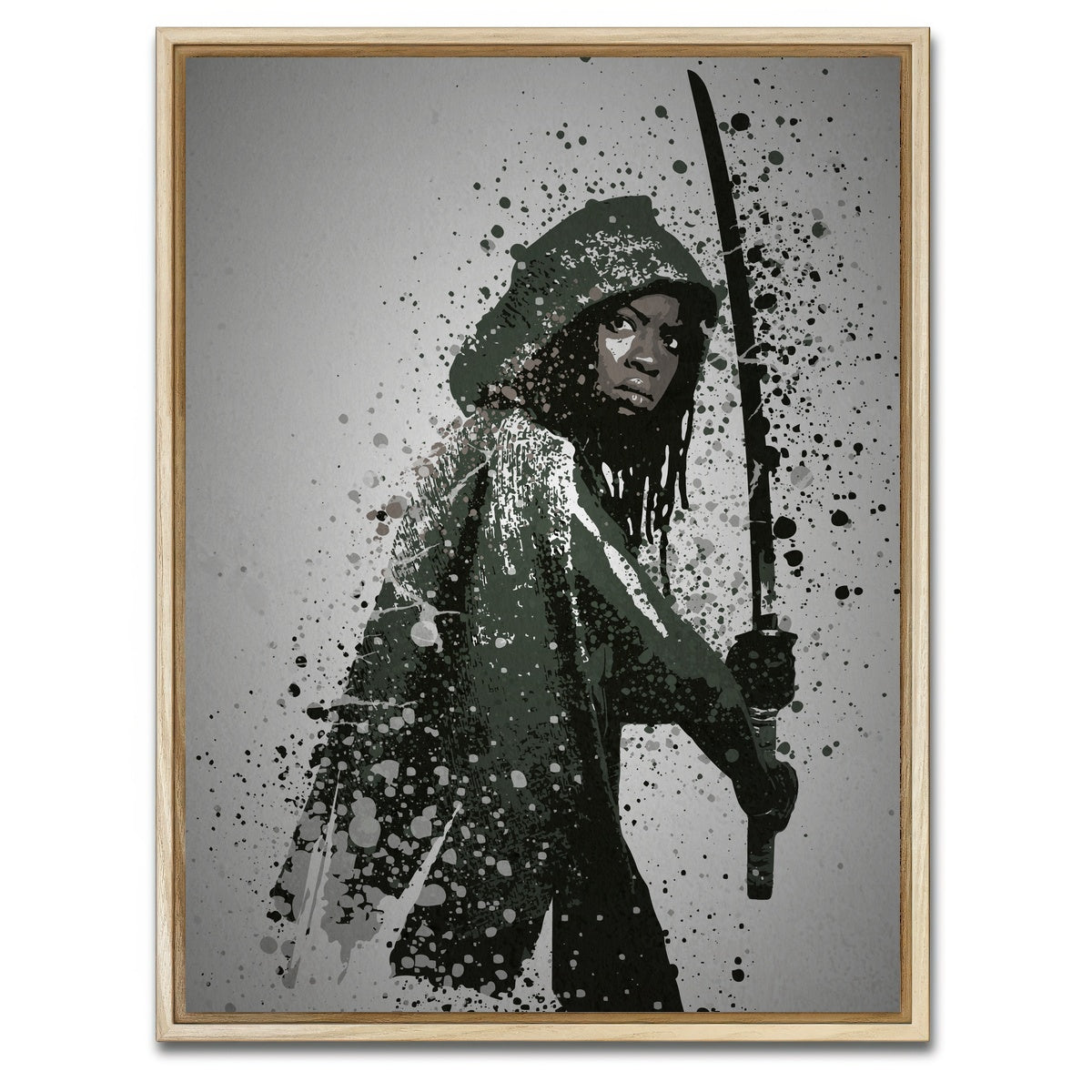 AUTO-MOCKUP WHITE | Michonne | 1 Piece | Natural Framed Canvas | group=3x4