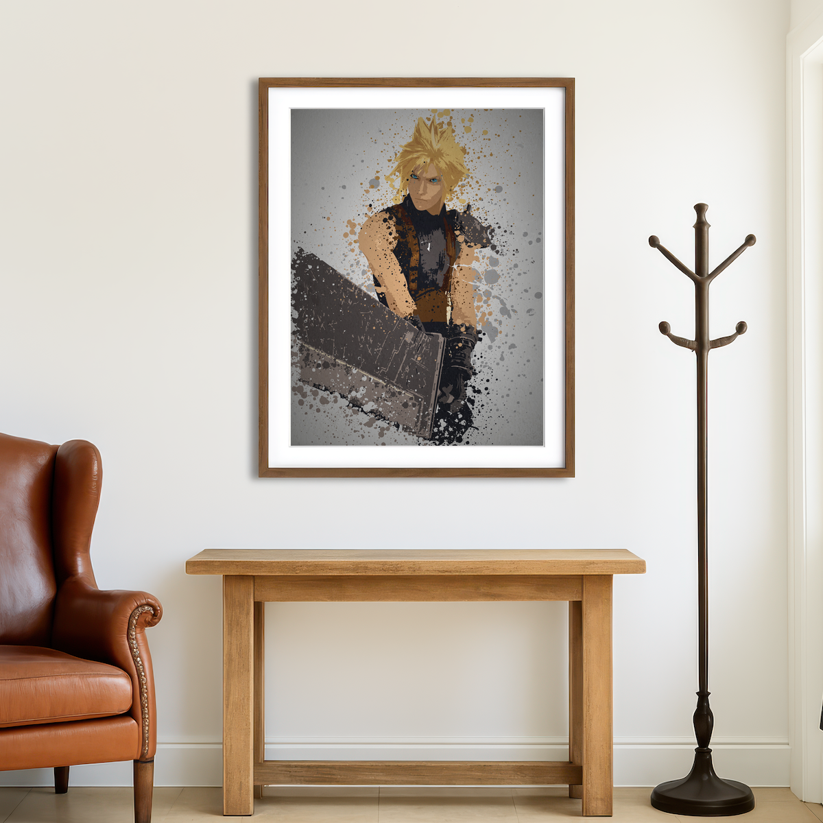 AUTO-MOCKUP ROOM | Midgar Mercenary Wall Art