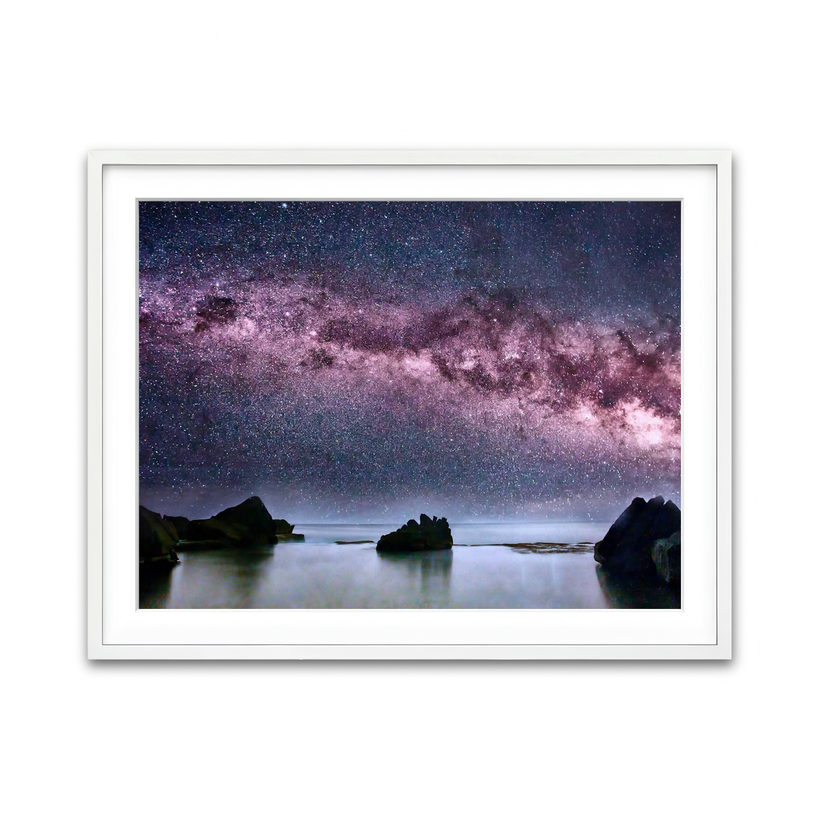 Framed Print 4x3 White