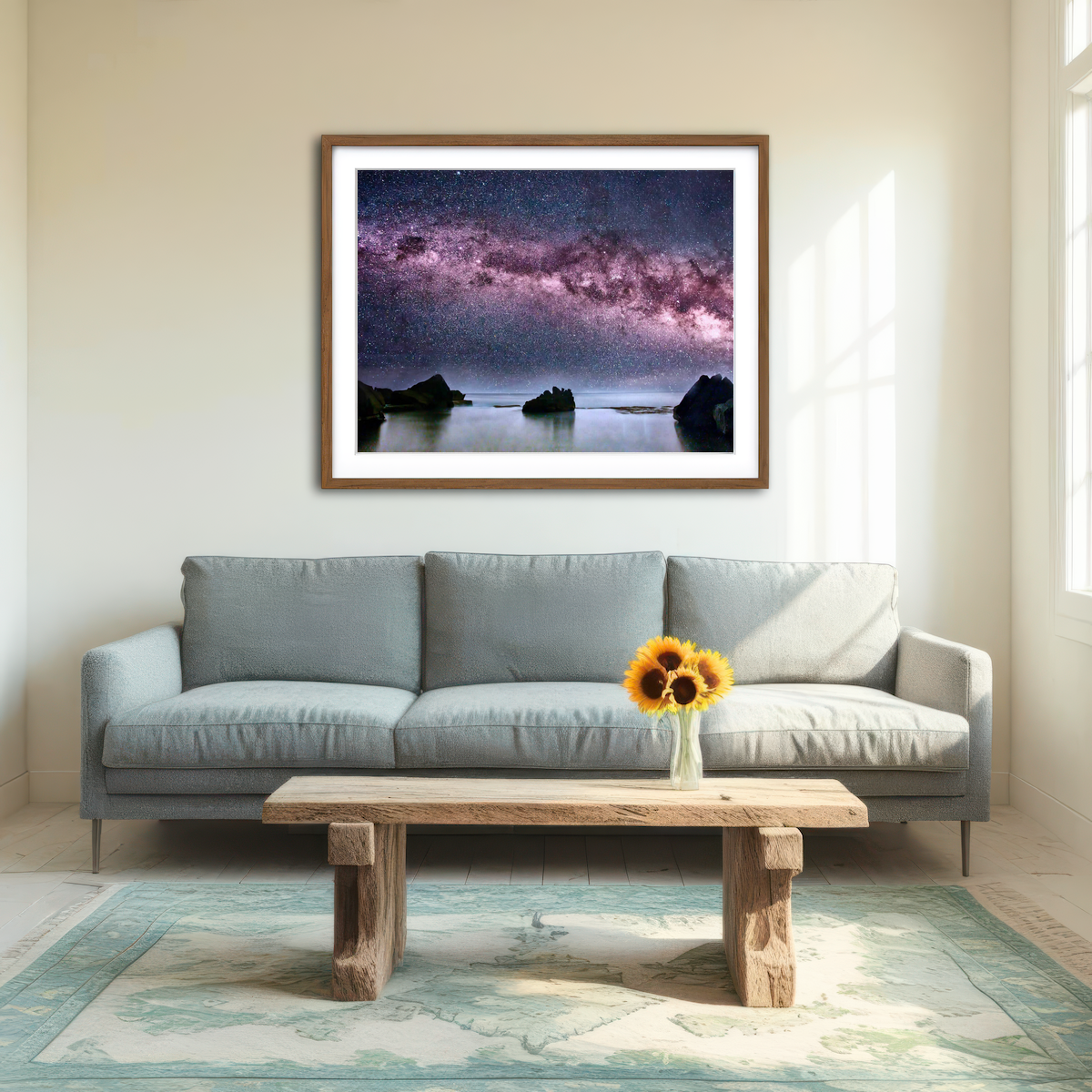 AUTO-MOCKUP ROOM | Milky Way Galaxy Wall Art