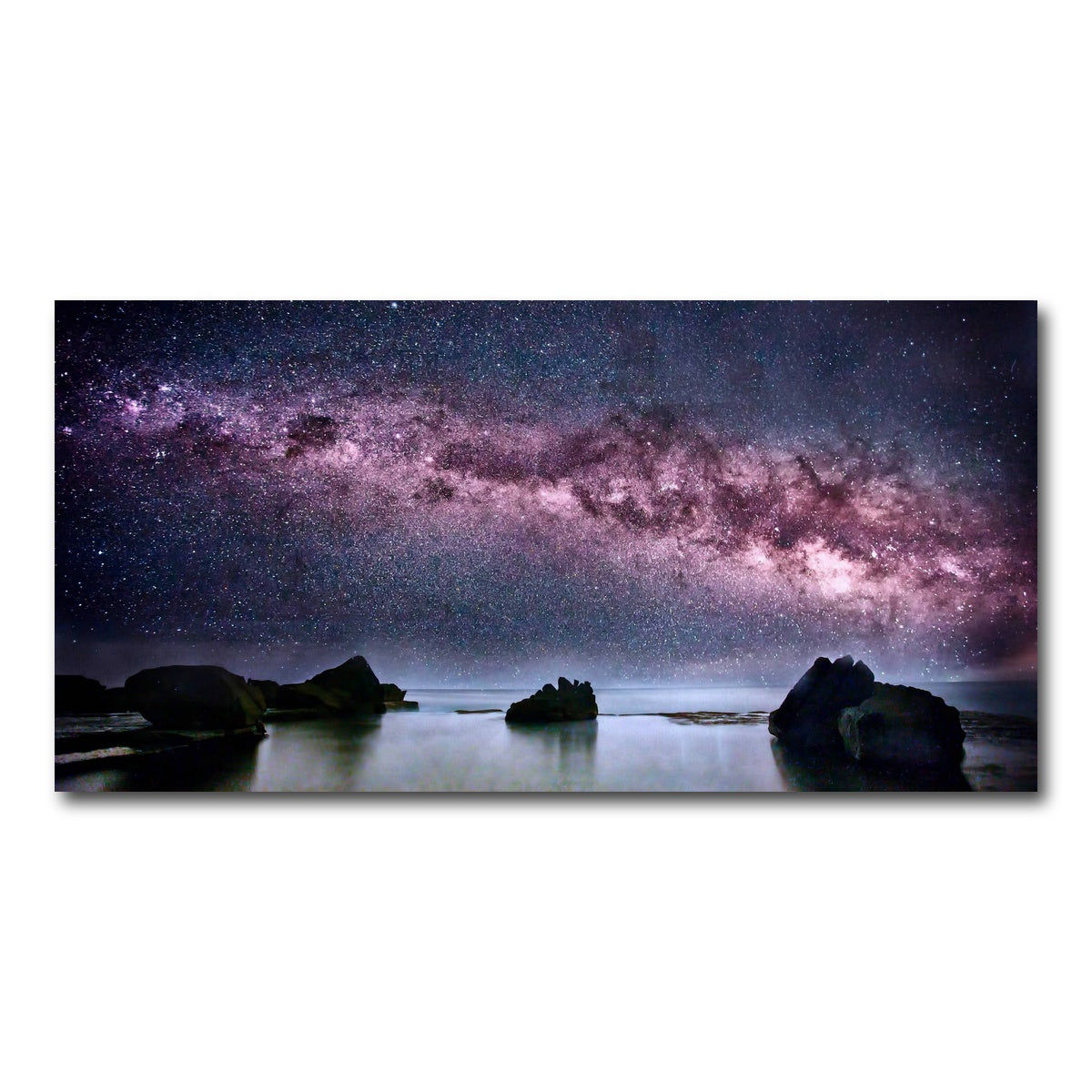 AUTO-MOCKUP WHITE | Milky Way Galaxy | 1 Piece | Gallery Wrap Canvas | group=2x1