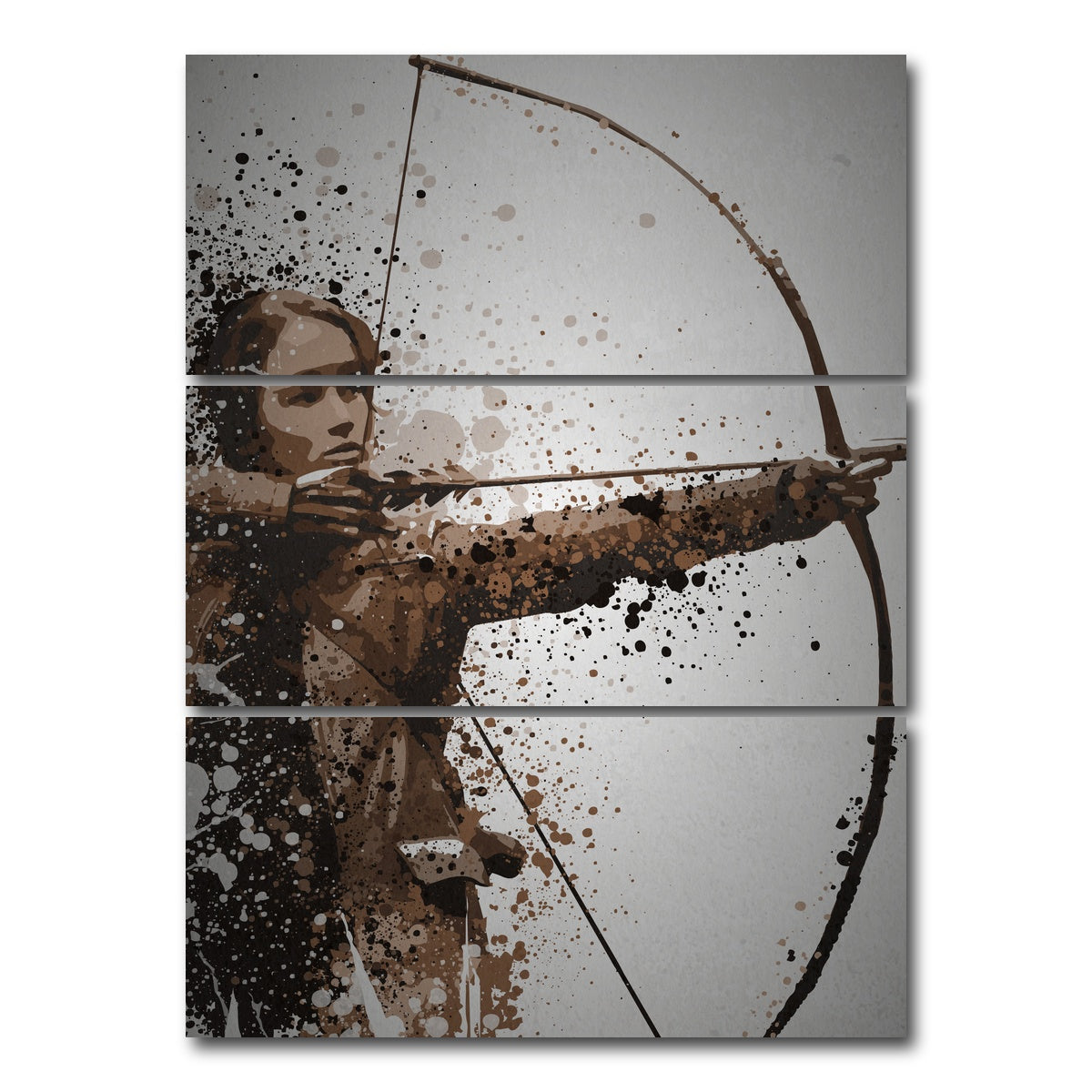 AUTO-MOCKUP WHITE | Mocking Jay | 3 Piece | Gallery Wrap Canvas | group=8x18_stacked