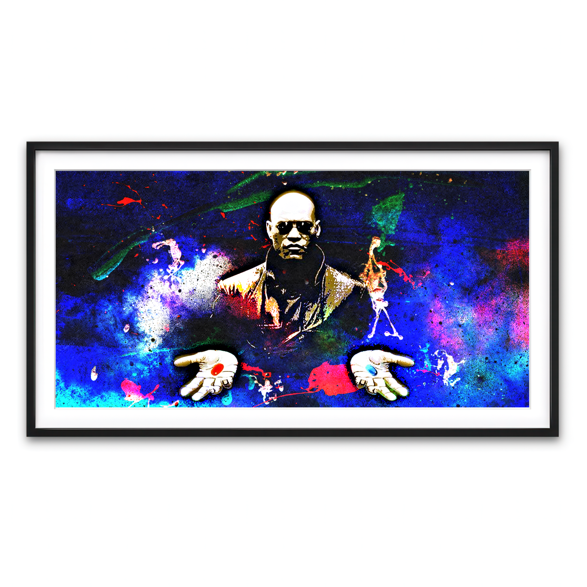 Framed Print 2x1 Black