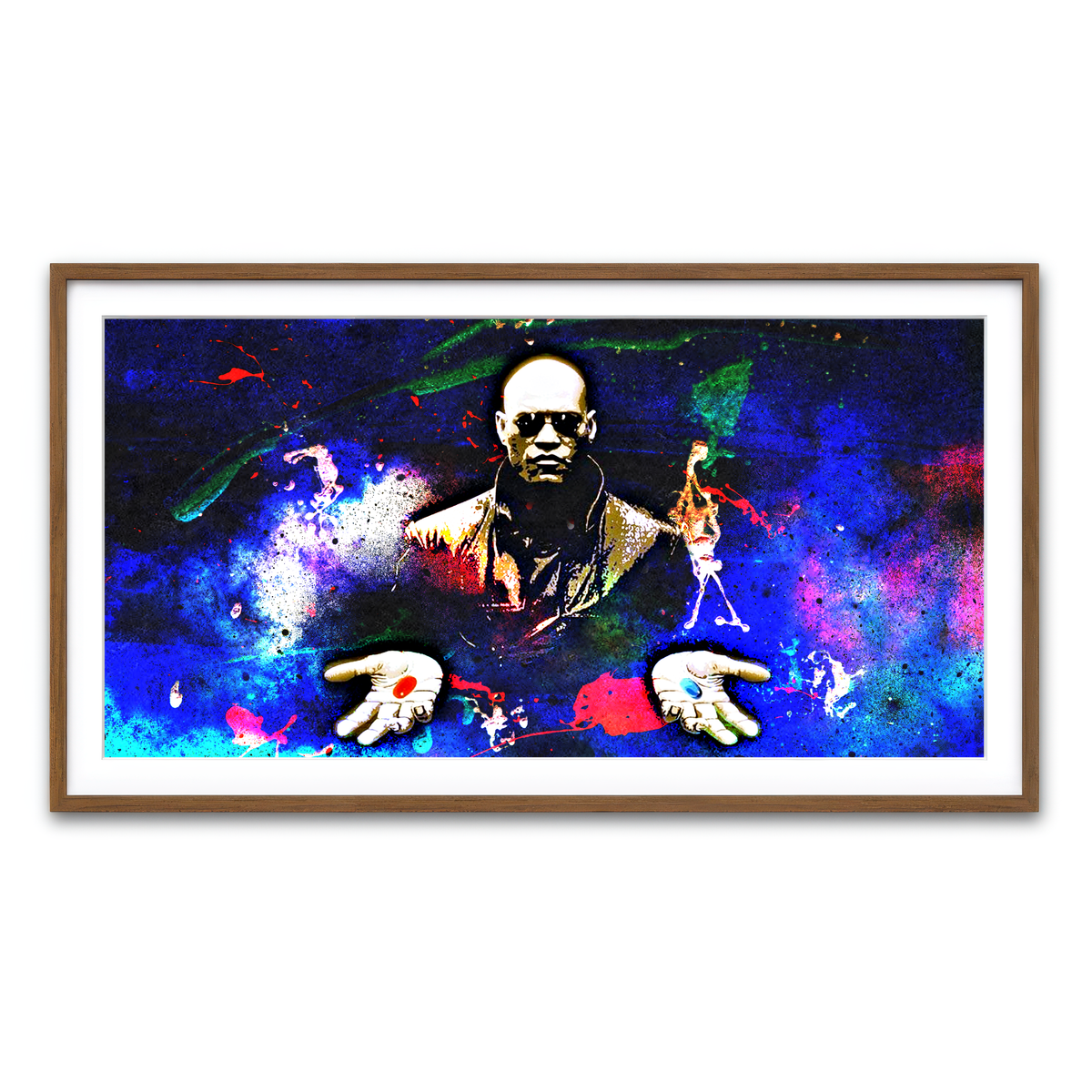 Framed Print 2x1 Walnut