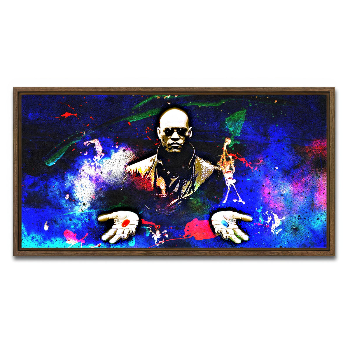 AUTO-MOCKUP WHITE | Morpheus | 1 Piece | Walnut Frame | group=2x1