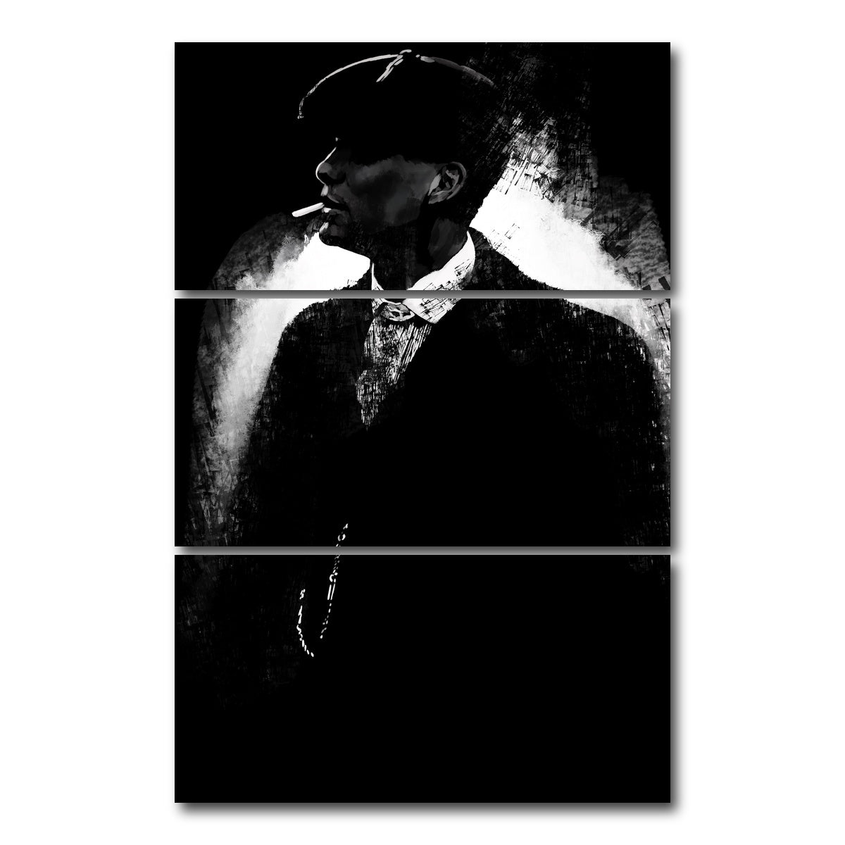 AUTO-MOCKUP WHITE | Mr. Shelby | 3 Piece | Gallery Wrap Canvas | group=12x24_stacked