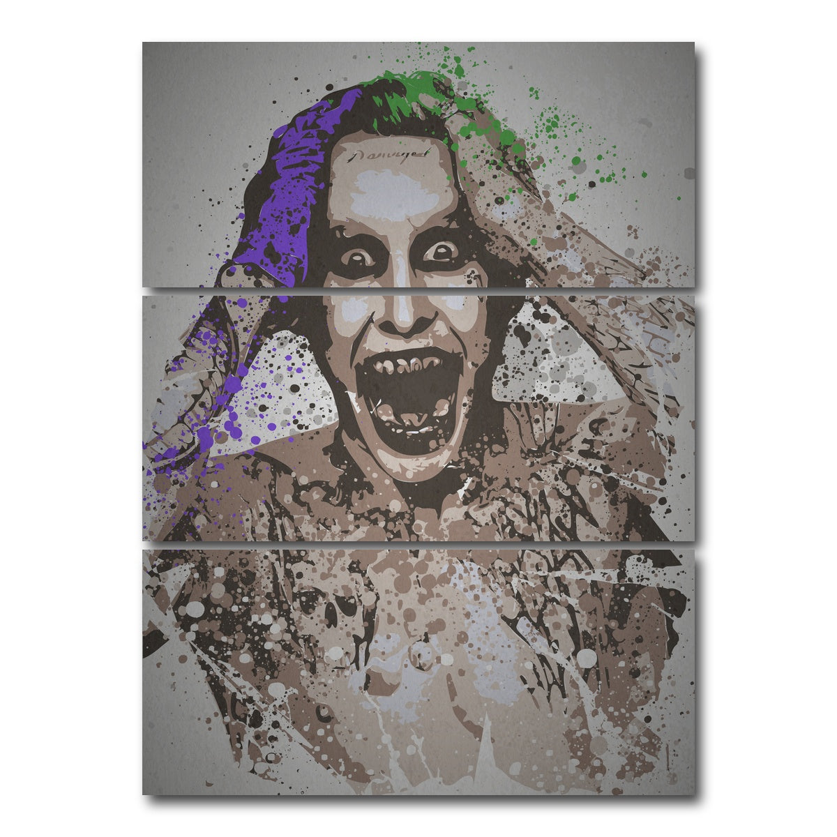 AUTO-MOCKUP WHITE | Mr J | 3 Piece | Gallery Wrap Canvas | group=8x18_stacked