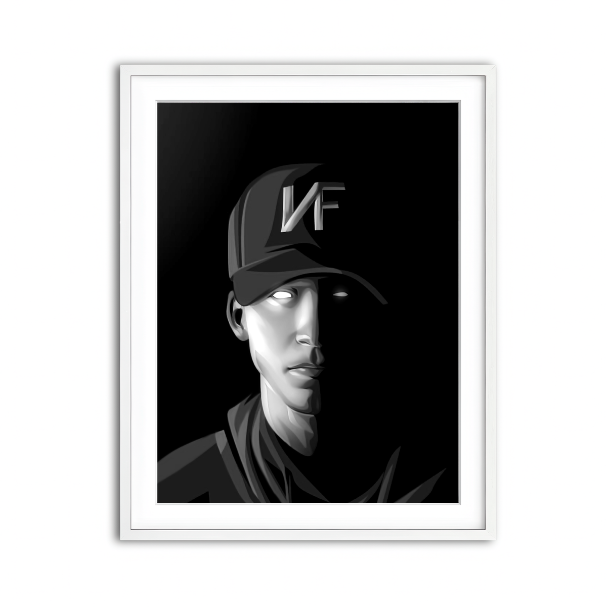 Framed Print 3x4 White