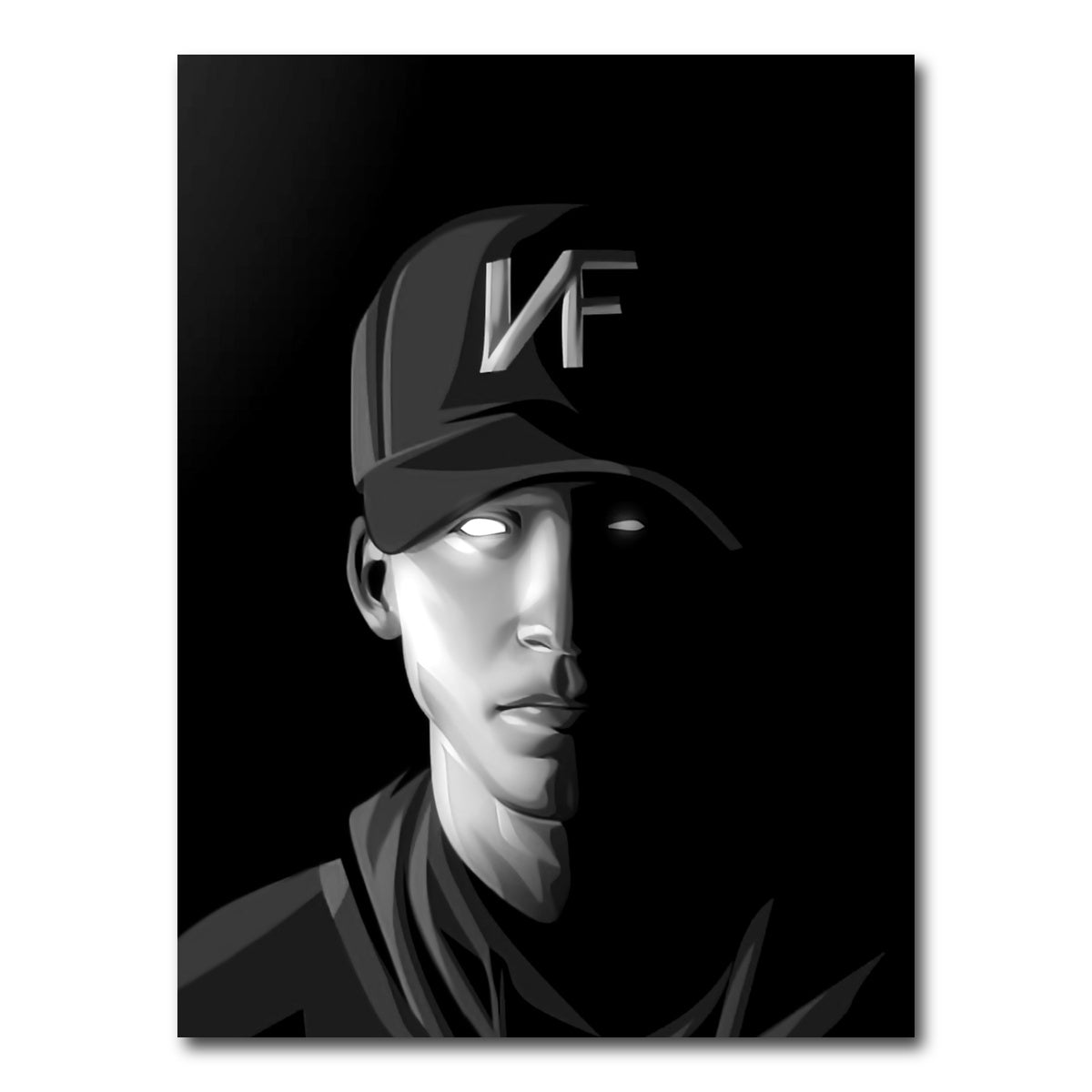 AUTO-MOCKUP WHITE | NF the rapper | 1 Piece | Gallery Wrap Canvas | group=3x4