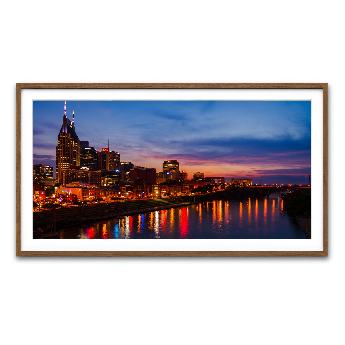 Framed Print 2x1 Walnut
