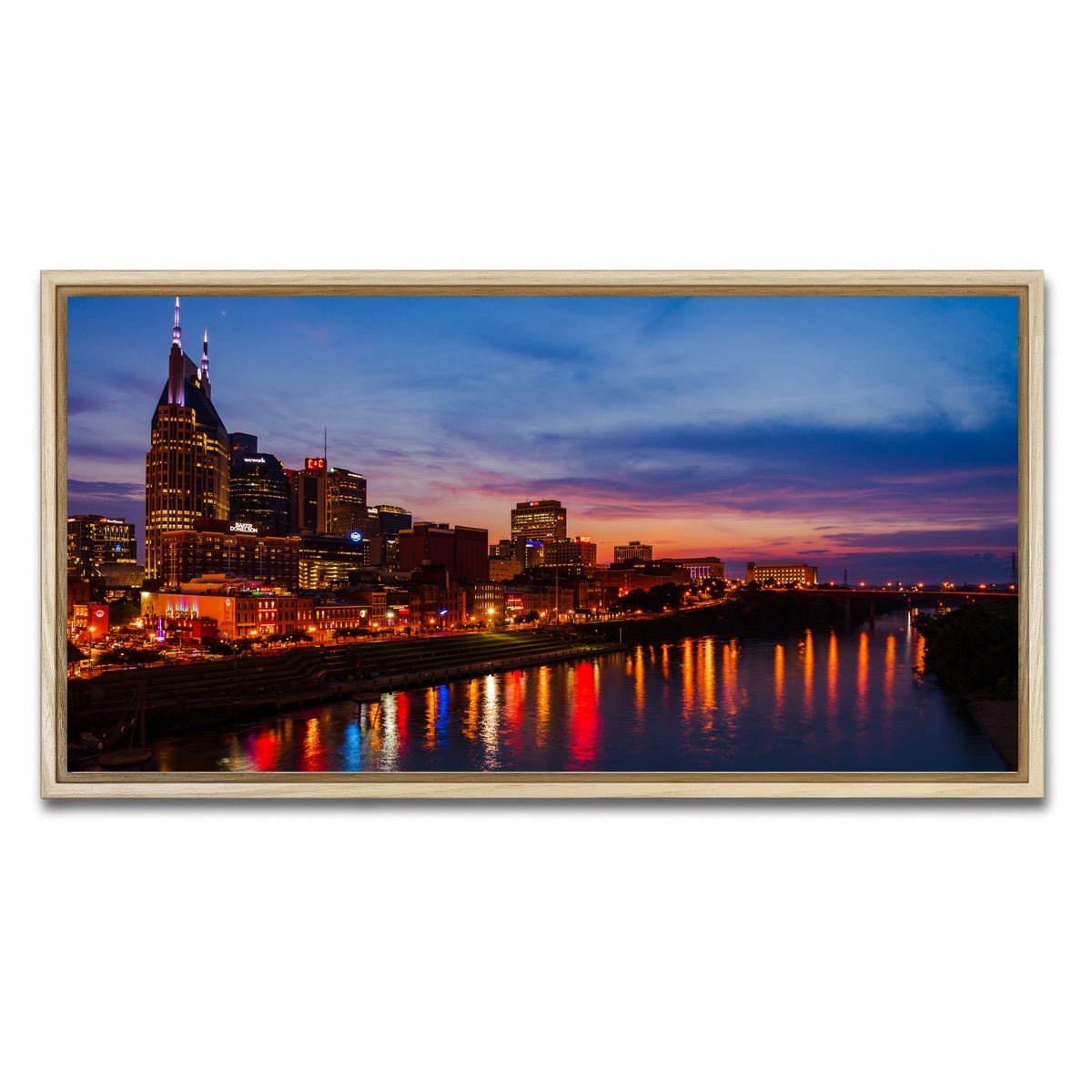 AUTO-MOCKUP WHITE | Nashville TN | 1 Piece | Natural Framed Canvas | group=2x1
