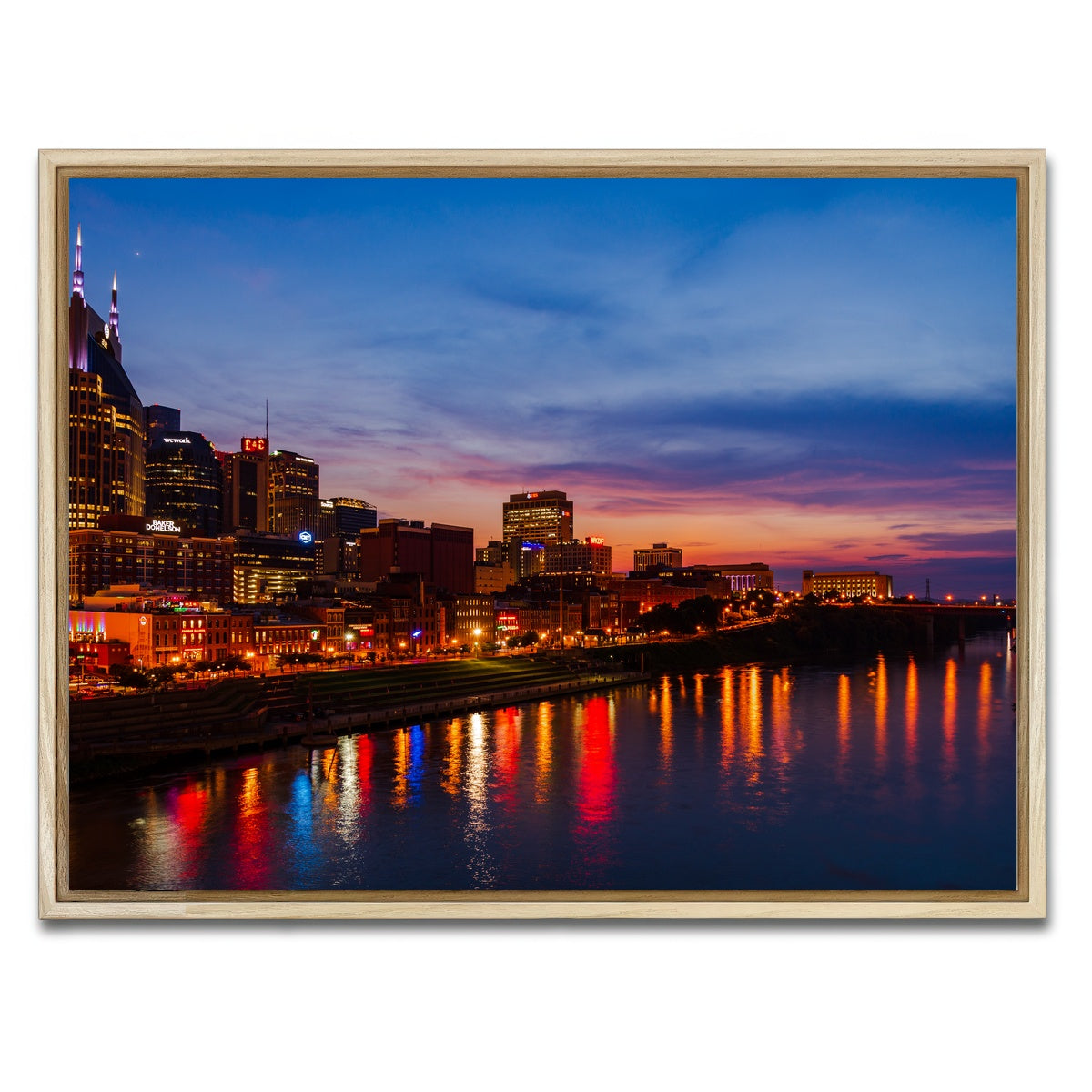 AUTO-MOCKUP WHITE | Nashville TN | 1 Piece | Natural Framed Canvas | group=4x3
