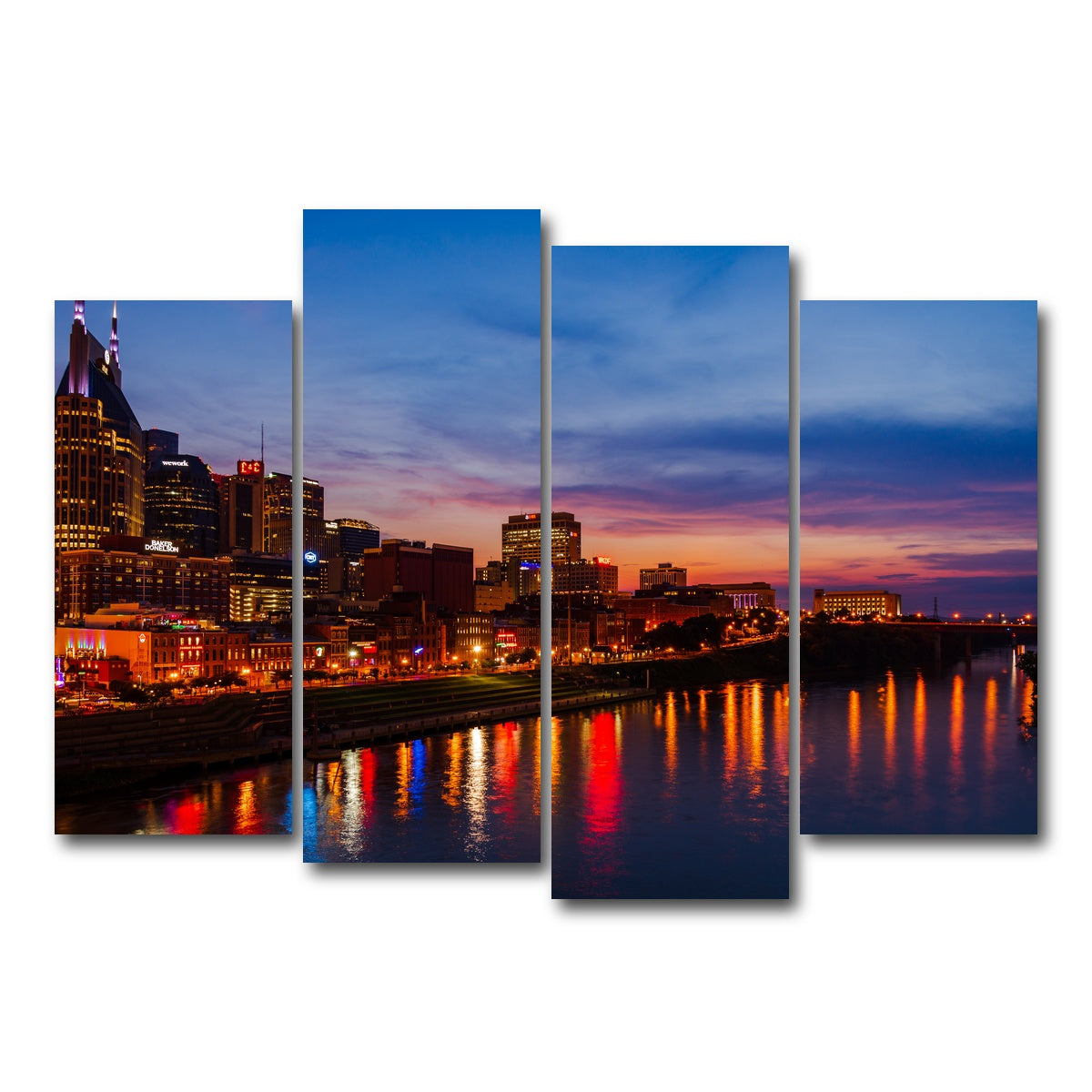 AUTO-MOCKUP WHITE | Nashville TN | 4 Piece | Gallery Wrap Canvas | group=4_normal