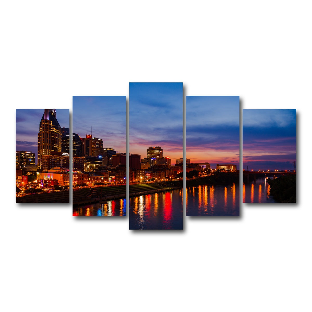AUTO-MOCKUP WHITE | Nashville TN | 5 Piece | Gallery Wrap Canvas | group=5_normal