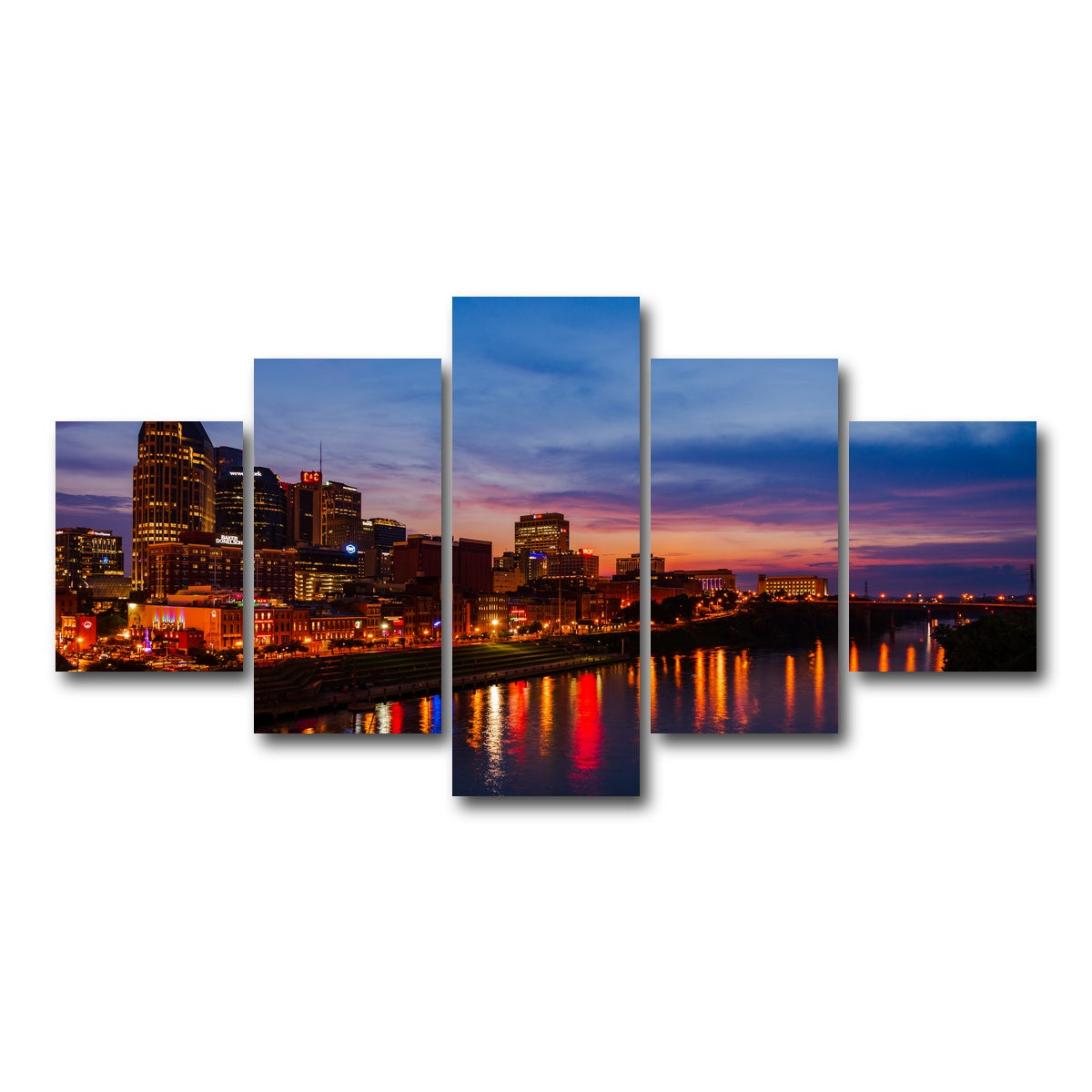 AUTO-MOCKUP WHITE | Nashville TN | 5 Piece | Gallery Wrap Canvas | group=5_short