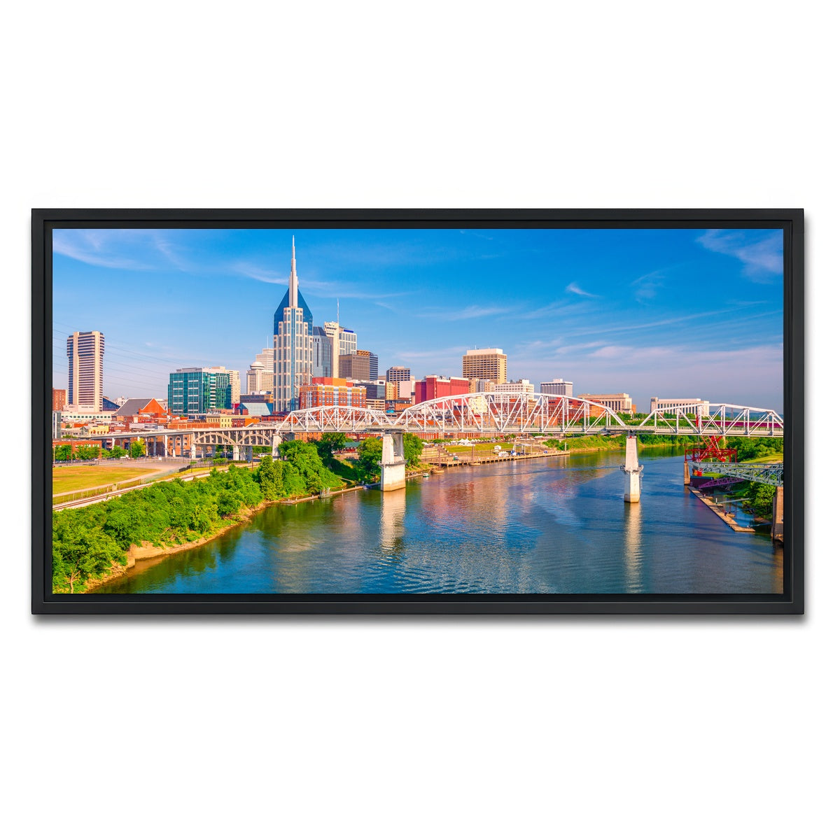 AUTO-MOCKUP WHITE | Nashville Tennessee | 1 Piece | Black Framed Canvas | group=2x1