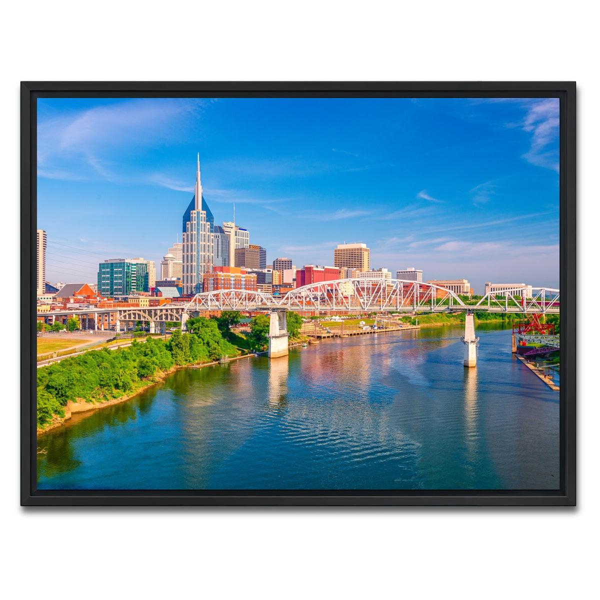 AUTO-MOCKUP WHITE | Nashville Tennessee | 1 Piece | Black Framed Canvas | group=4x3