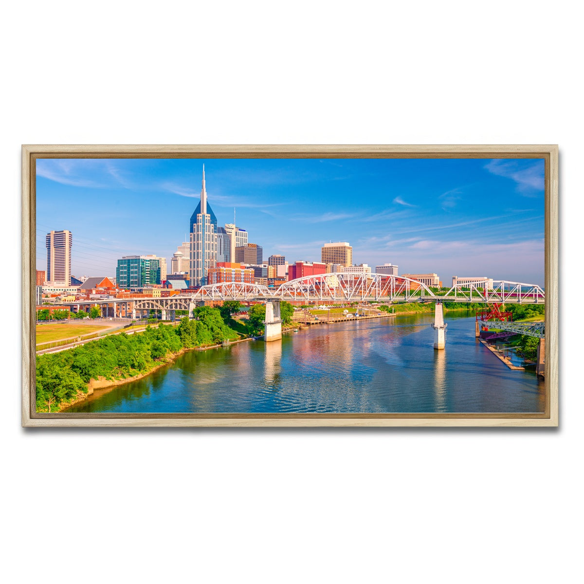AUTO-MOCKUP WHITE | Nashville Tennessee | 1 Piece | Natural Framed Canvas | group=2x1