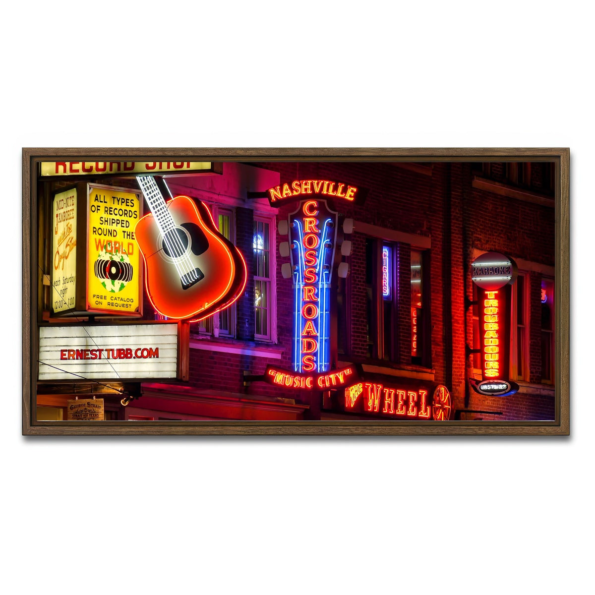 AUTO-MOCKUP WHITE | Nashville | 1 Piece | Walnut Framed Canvas | group=2x1