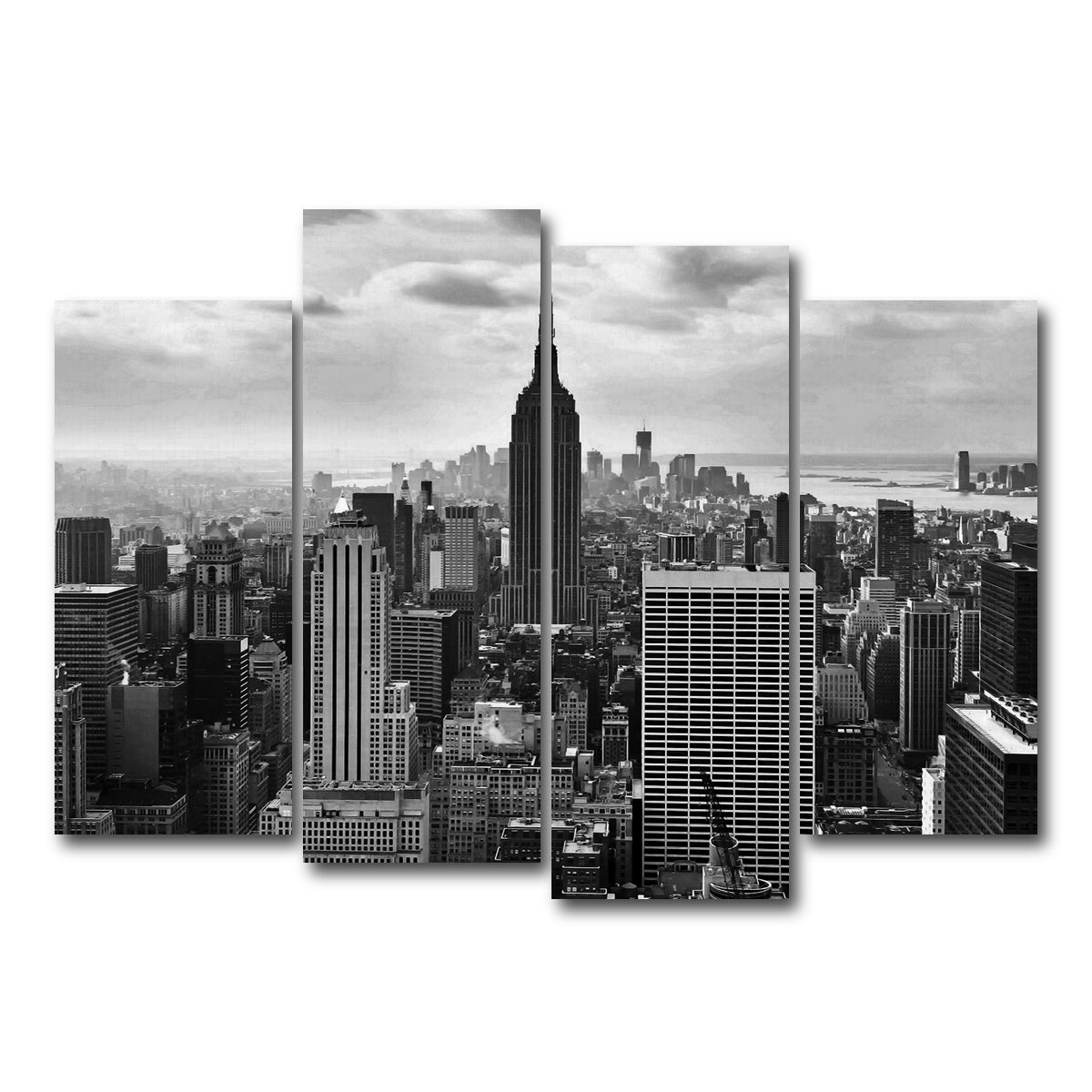 AUTO-MOCKUP WHITE | New York Skyline | 4 Piece | Gallery Wrap Canvas | group=4_normal
