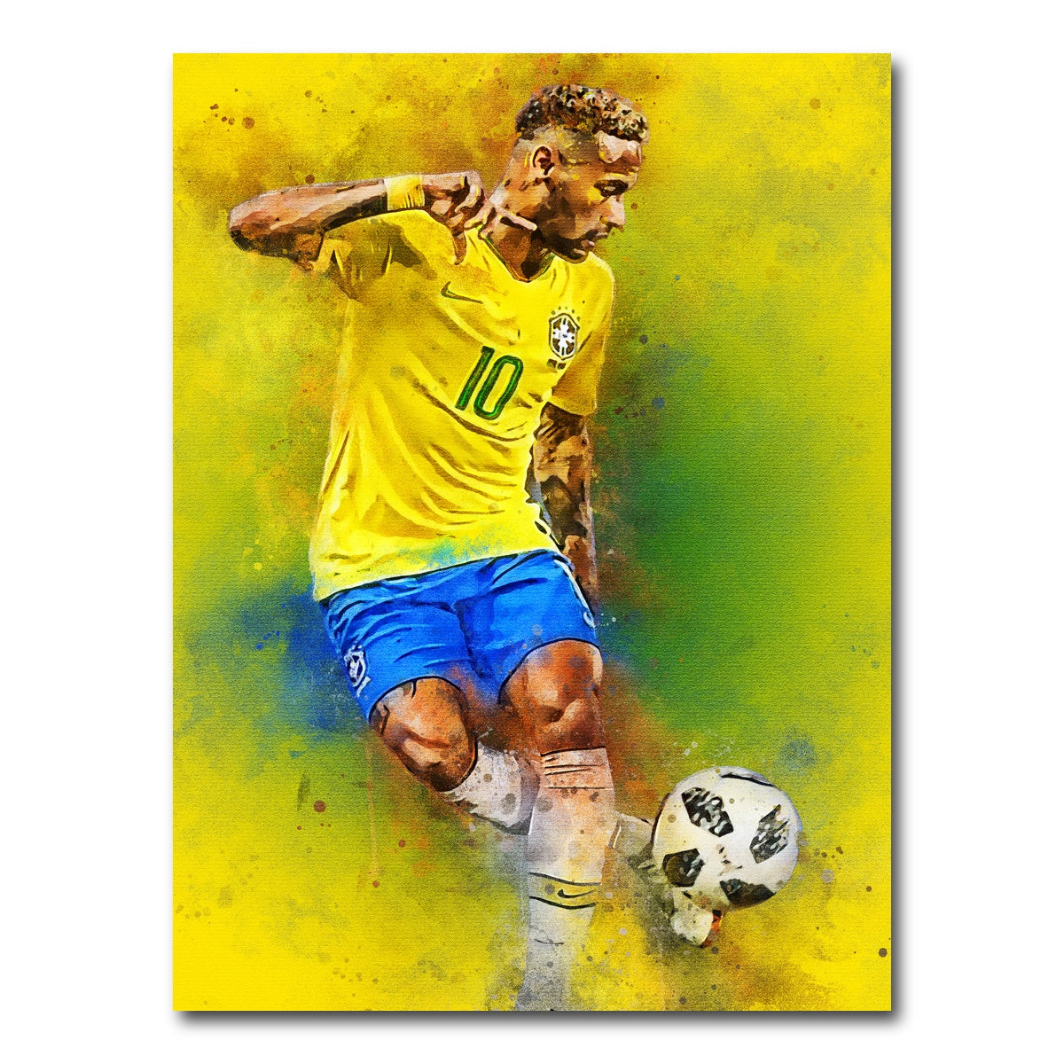 AUTO-MOCKUP WHITE | Neymar Jr | 1 Piece | Gallery Wrap Canvas | group=3x4