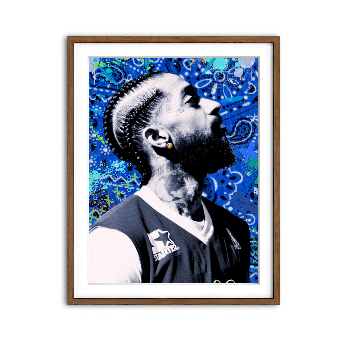 Framed Print 3x4 Walnut