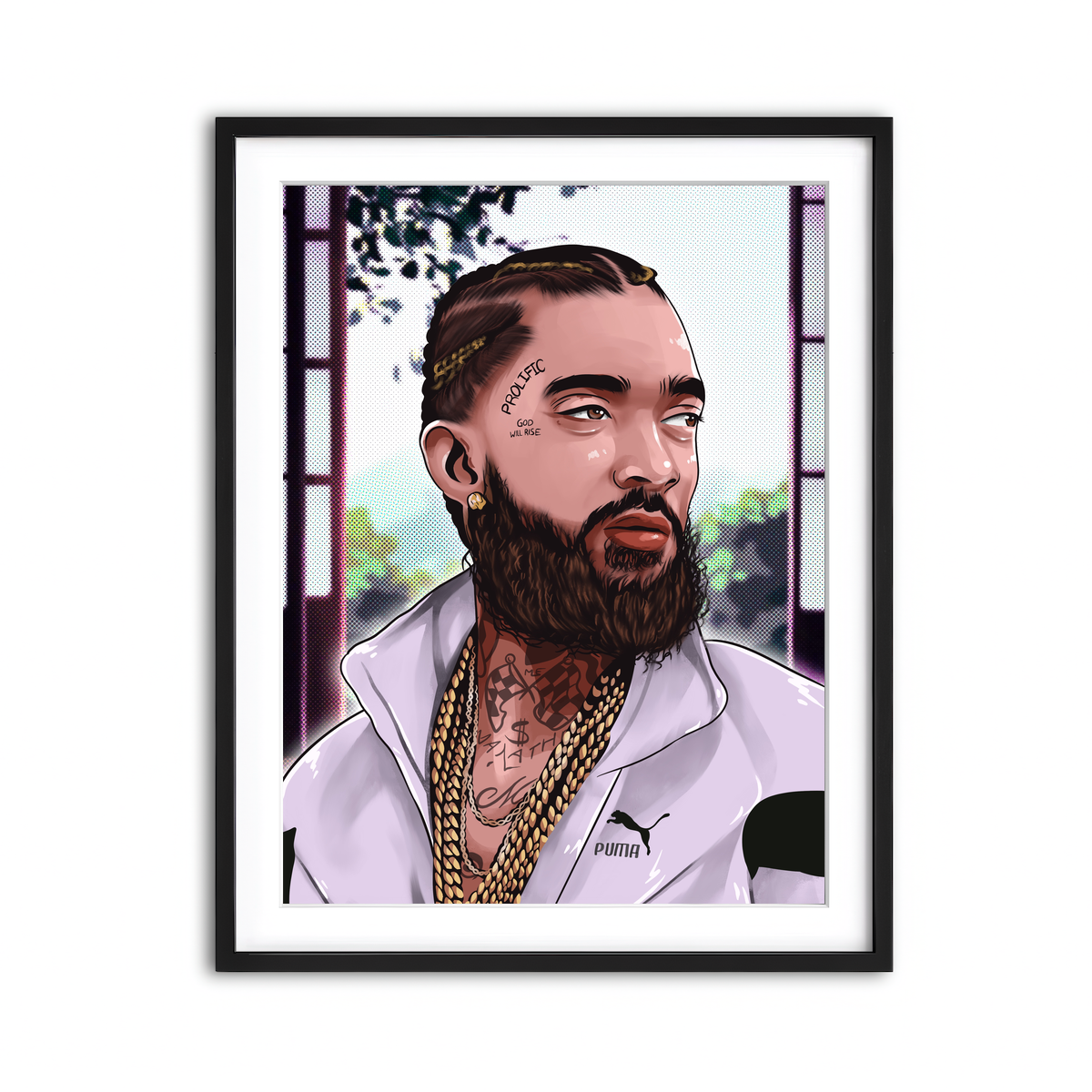 Framed Print 3x4 Black