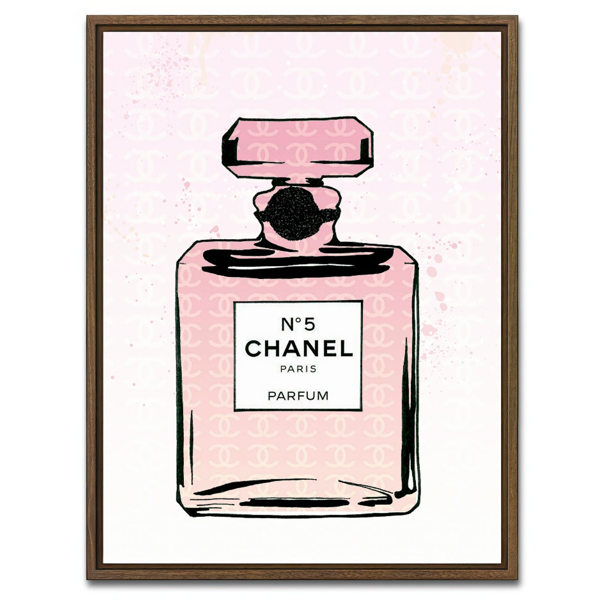 AUTO-MOCKUP WHITE | No.5 CC | 1 Piece | Walnut Framed Canvas | group=3x4