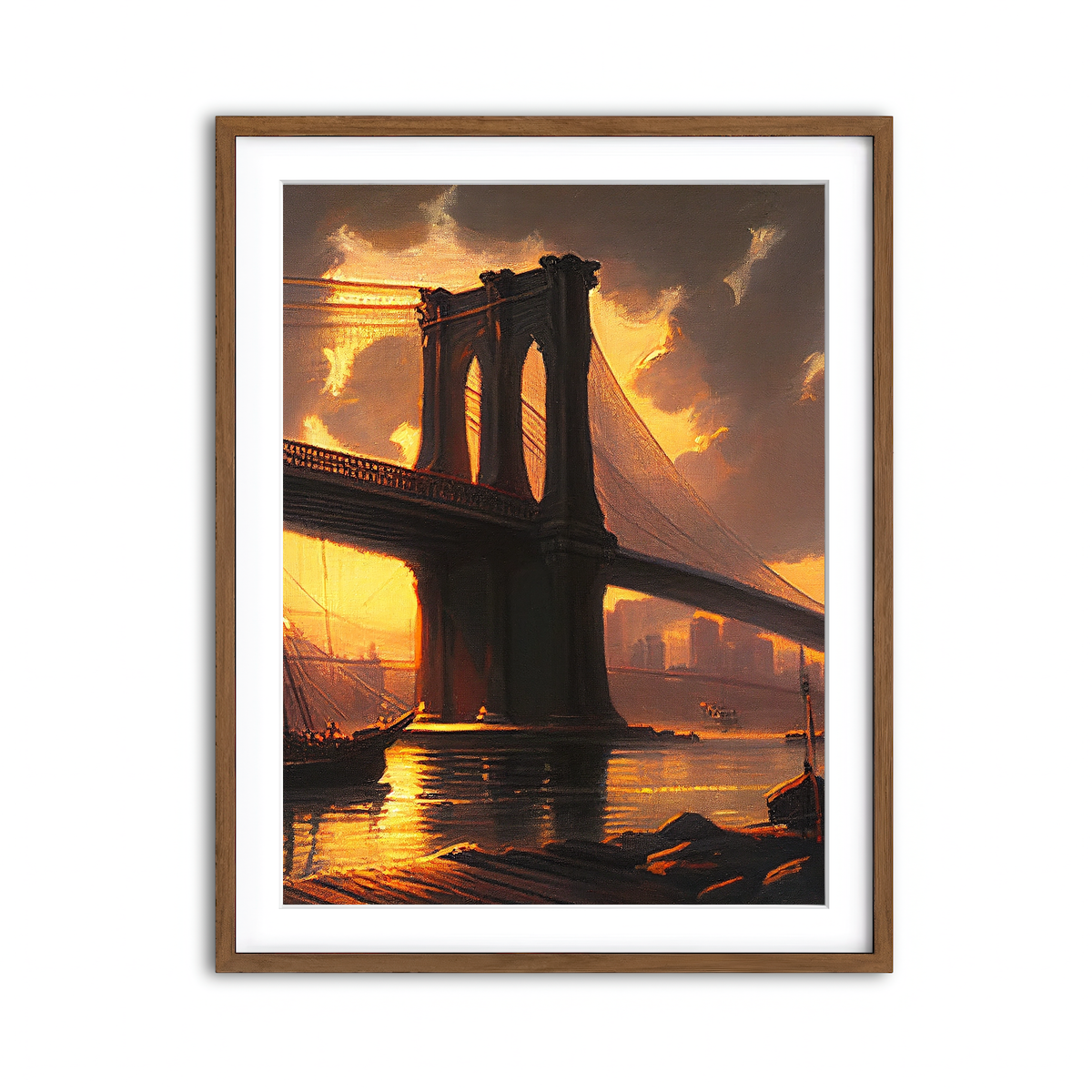 Framed Print 3x4 Walnut