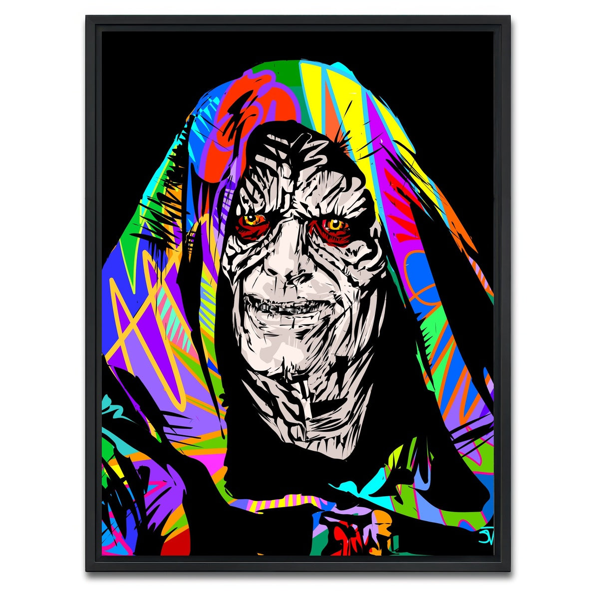 AUTO-MOCKUP WHITE | Palpatine | 1 Piece | Black Framed Canvas | group=3x4