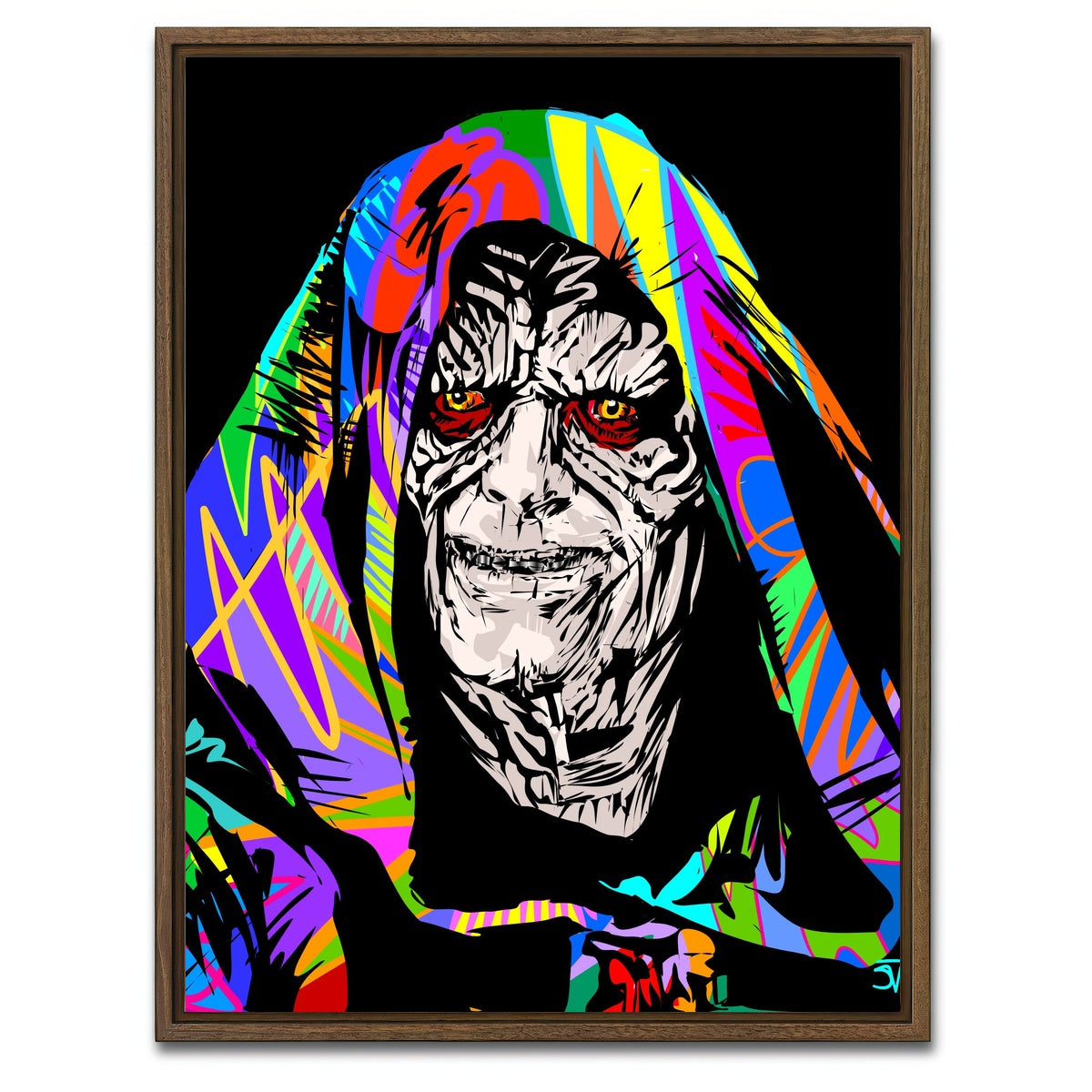 AUTO-MOCKUP WHITE | Palpatine | 1 Piece | Walnut Framed Canvas | group=3x4