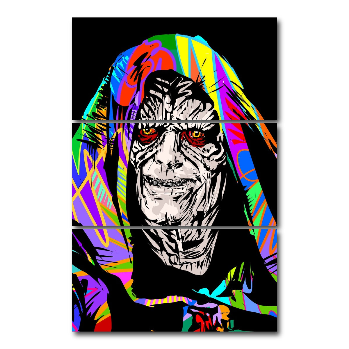 AUTO-MOCKUP WHITE | Palpatine | 3 Piece | Gallery Wrap Canvas | group=12x24_stacked